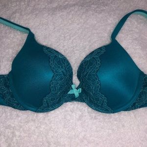Victoria’s Secret turquoise blue lingerie bra